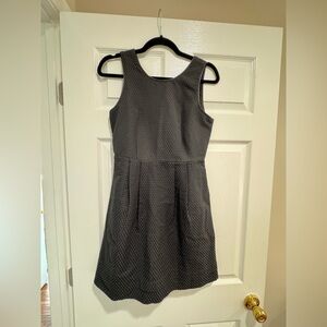 Madewell Black Gold Detail Mini Dress Size 2 Holiday